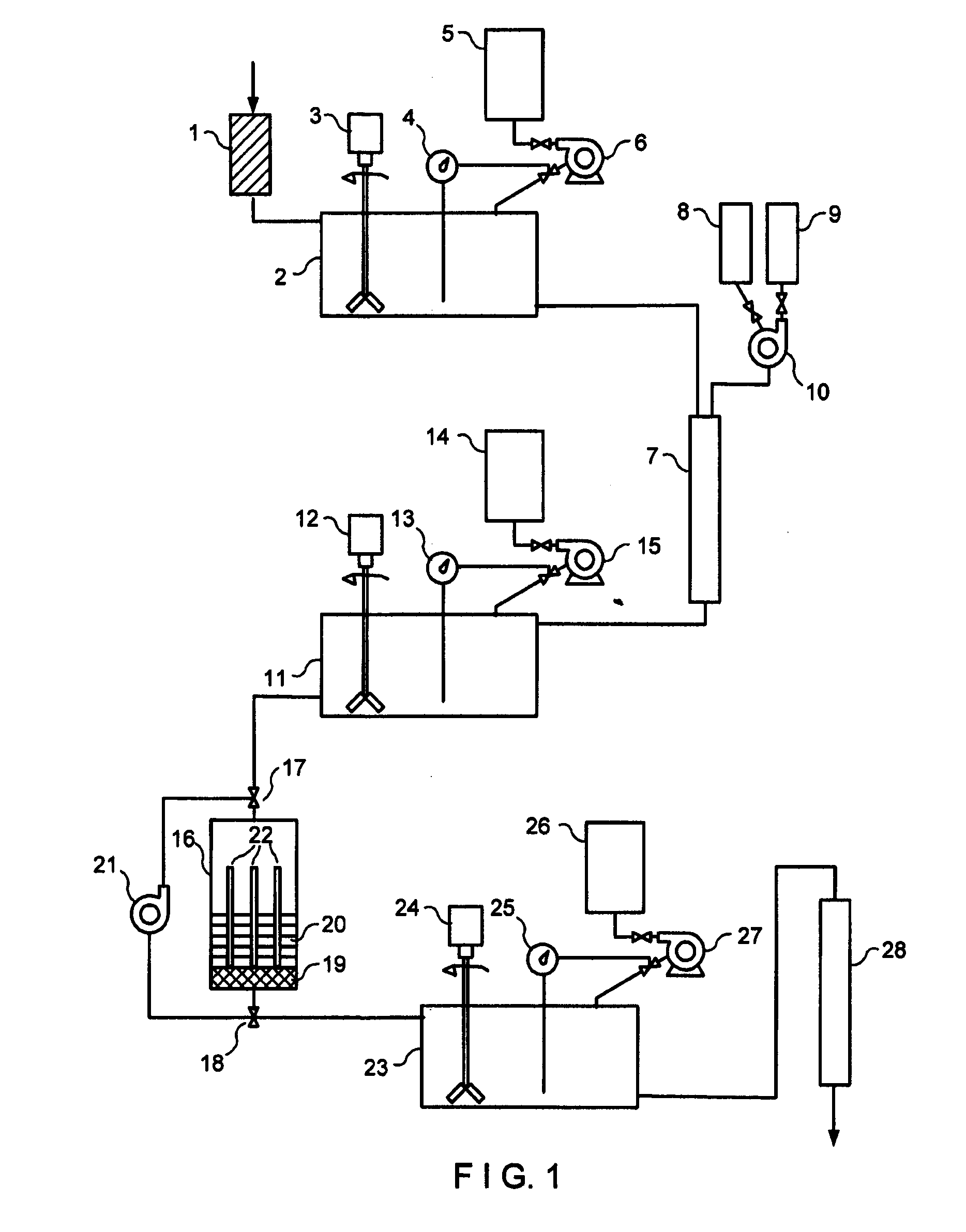 Method and device for decontaminating water which contains metal and/or is radioactively contaminated