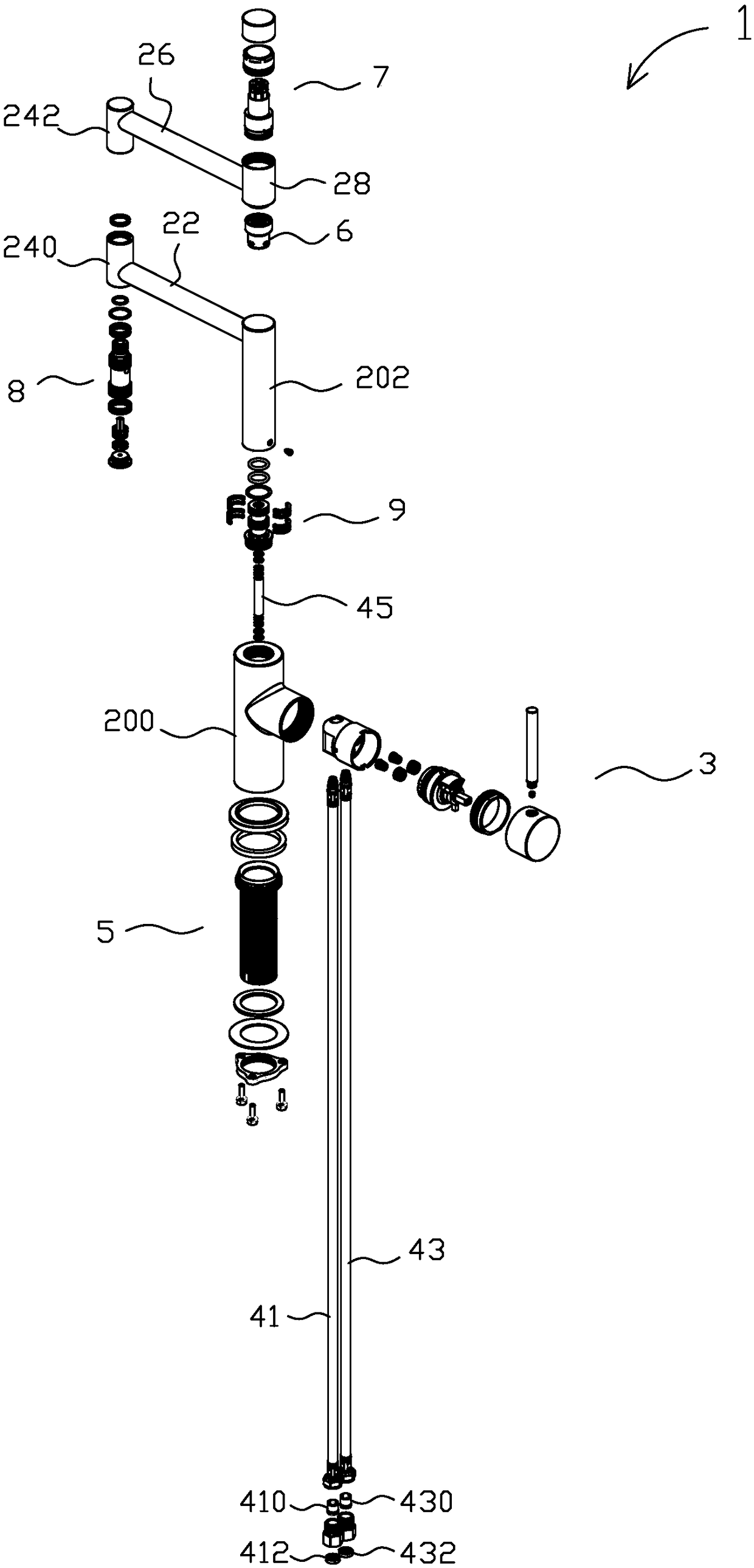 Mixing valve and faucet