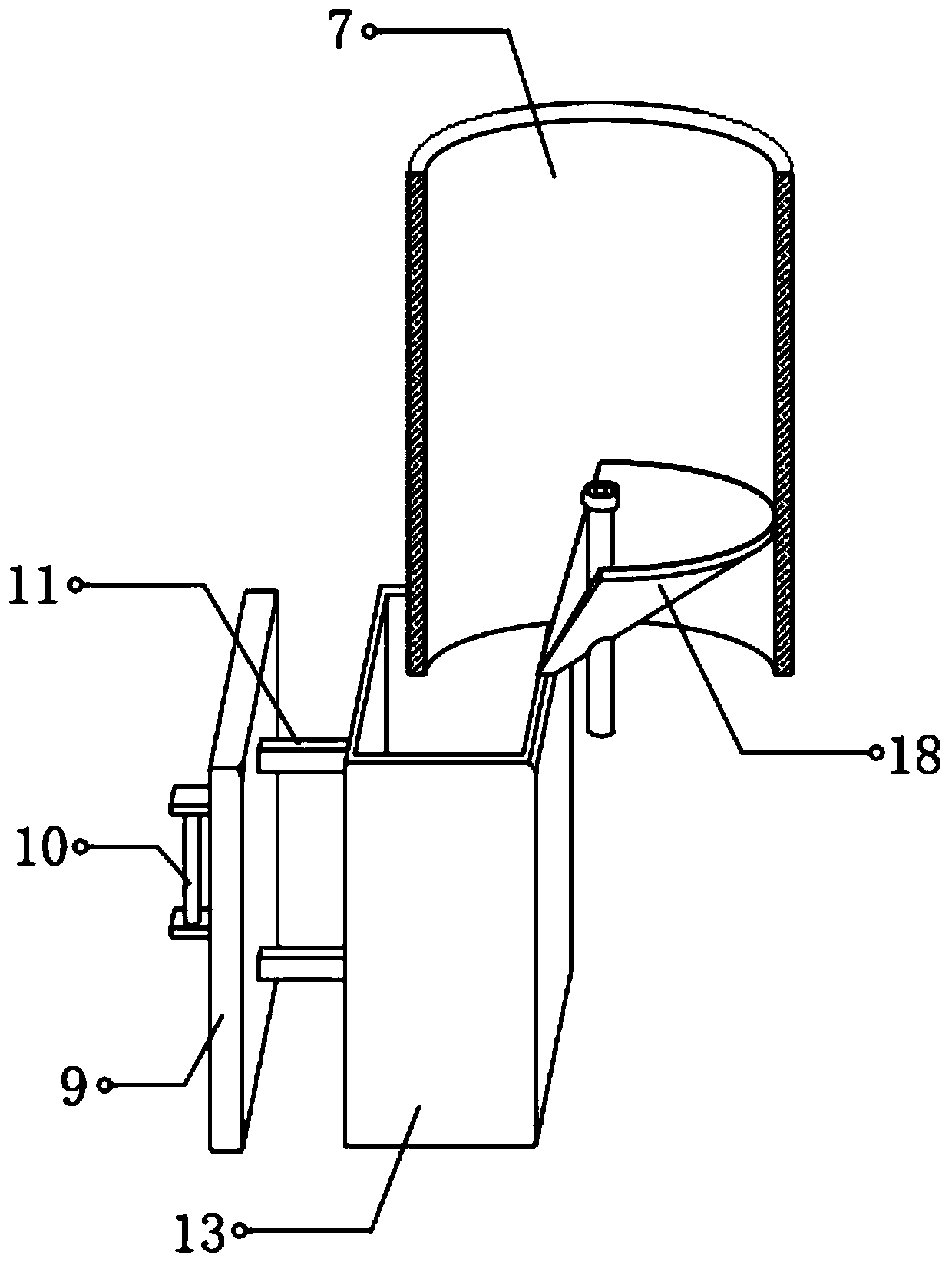 Chemical raw material sifting device for cosmetic production