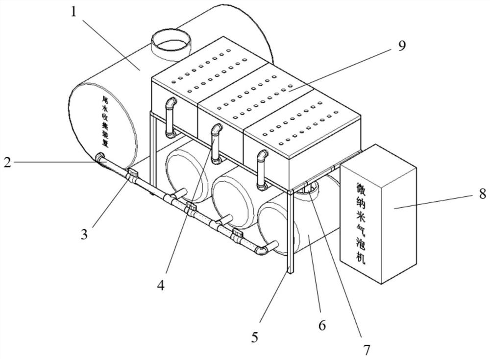 Novel process for utilizing tail water of recirculating aquaculture system