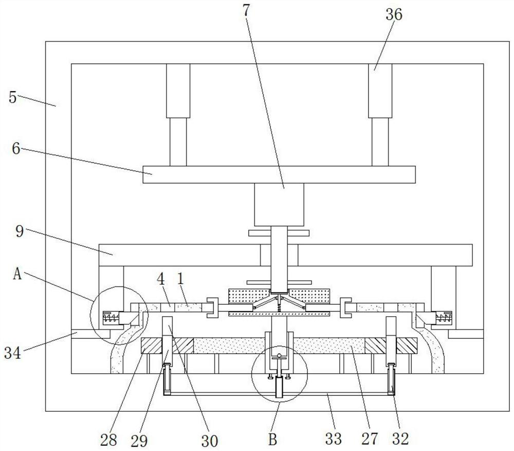 Automobile brake drum machining positioning structure and machining device thereof