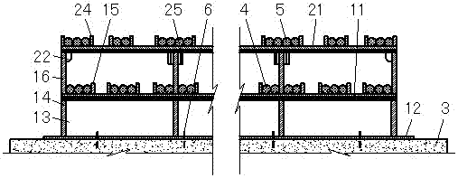 A method for laying main cables of a flat-stayed cable bridge and the double-layer cable saddle used