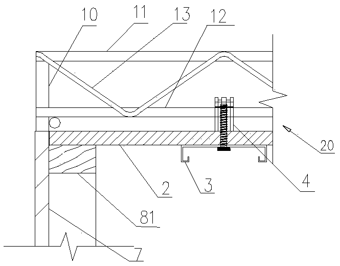 Support joint structure for rebar truss plates and framework formwork