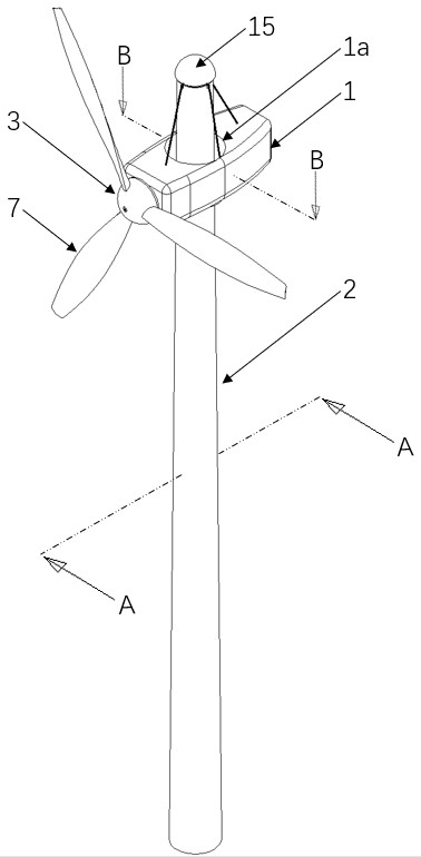 Liftable wind power generation device