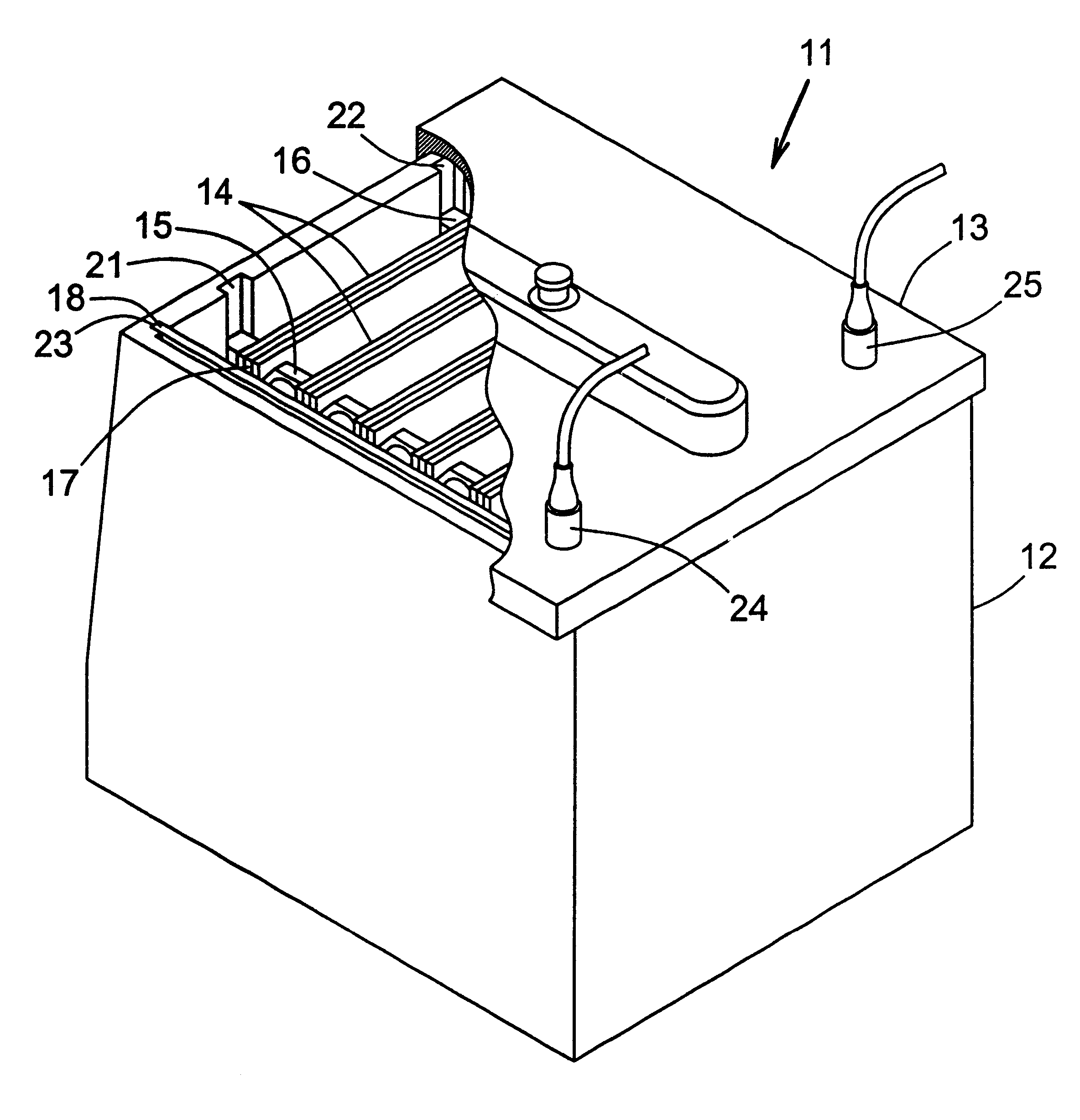 Electrophoresis cell for multiple slab gels