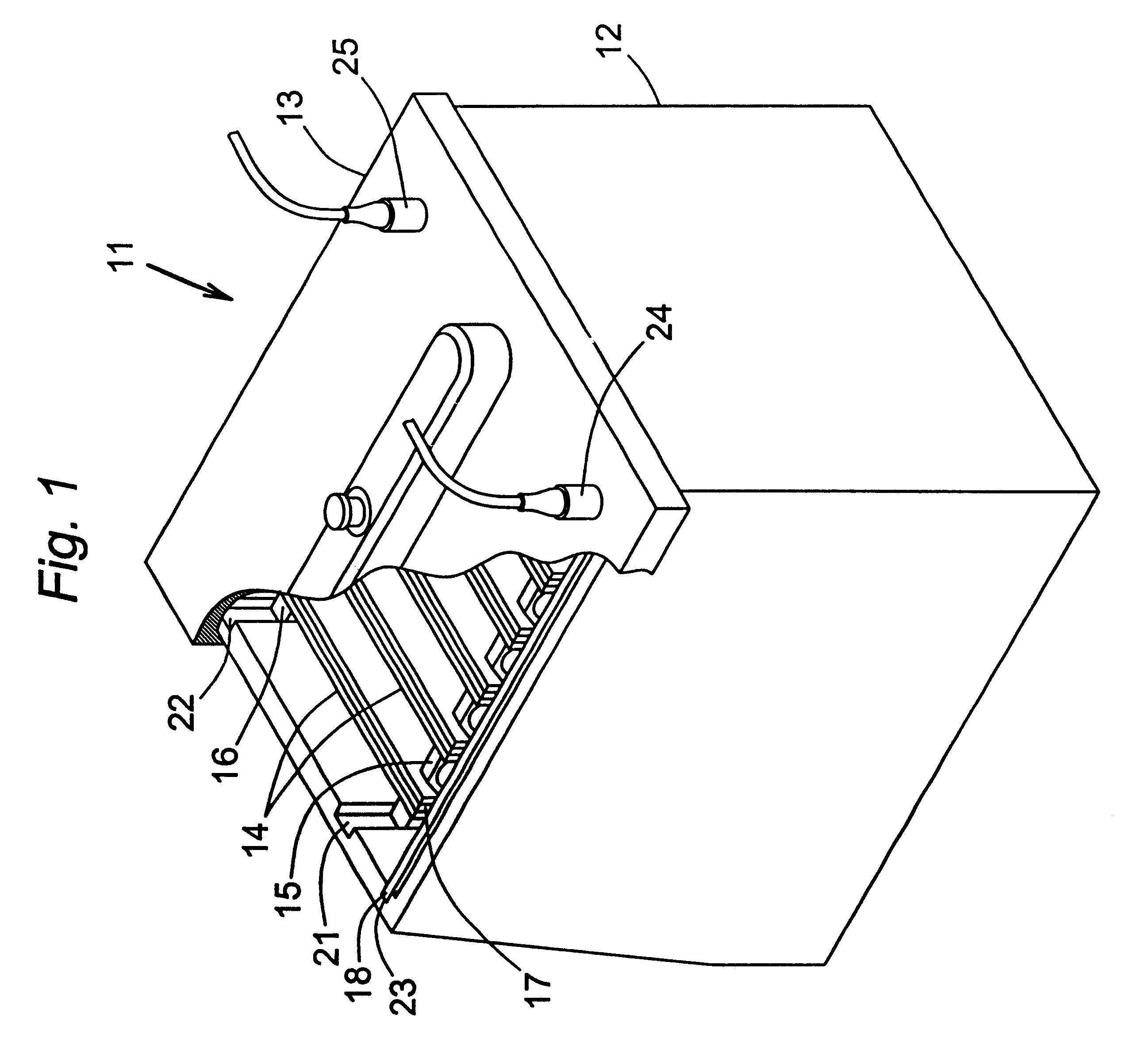 Electrophoresis cell for multiple slab gels