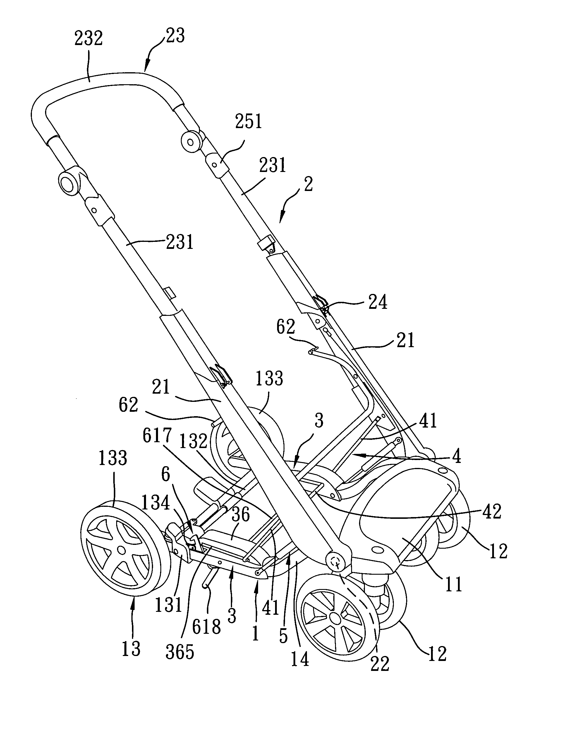 Automatically unfoldable stroller