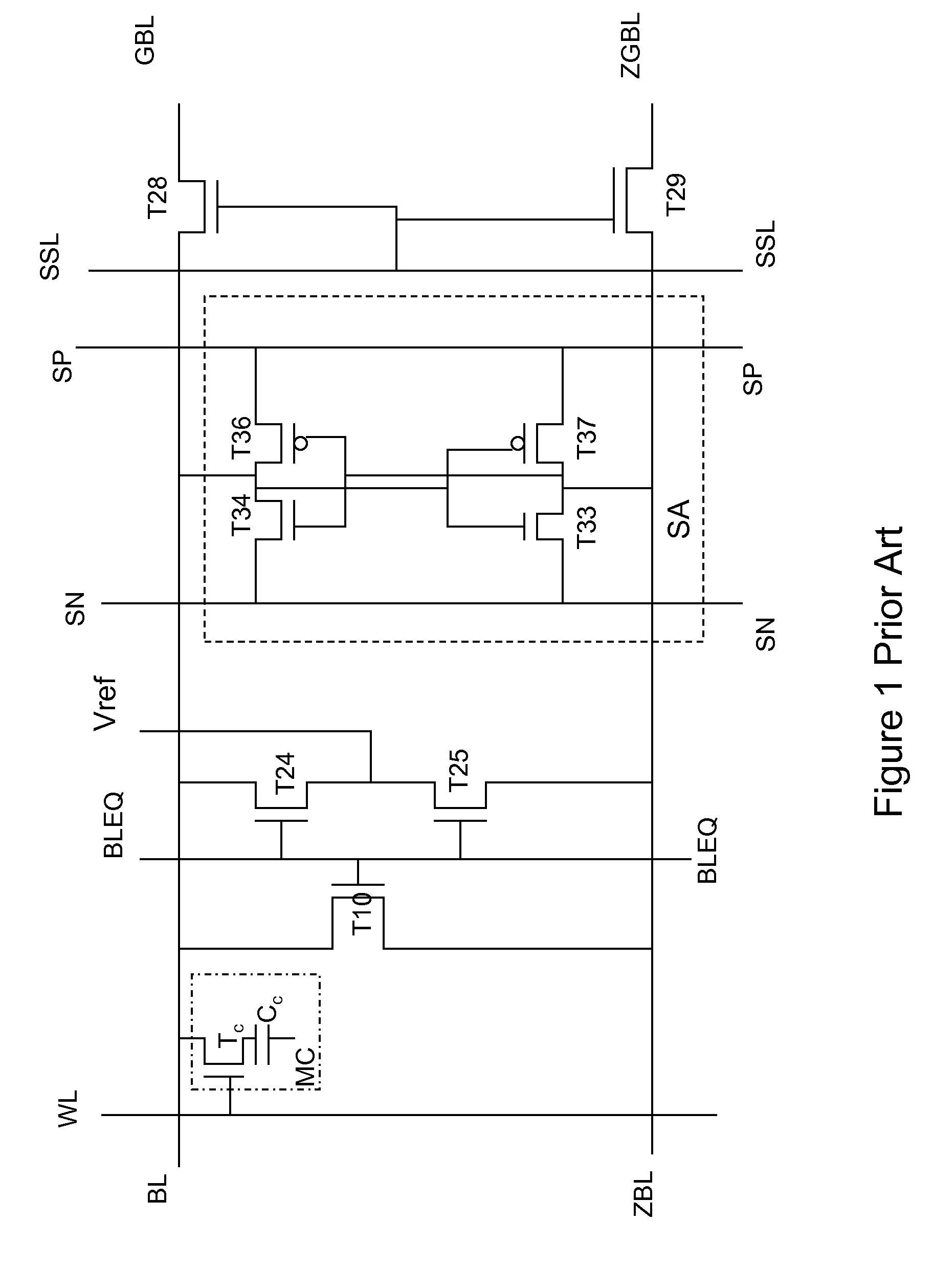 Circuit for high speed dynamic memory