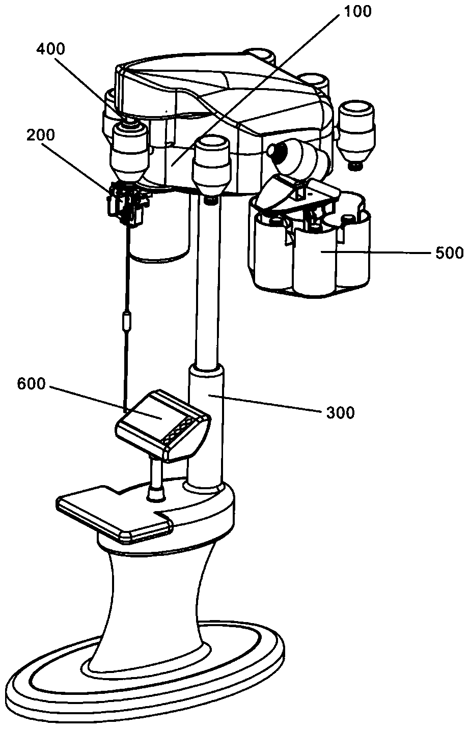 A bottle-pressed automatic transfusion recovery system