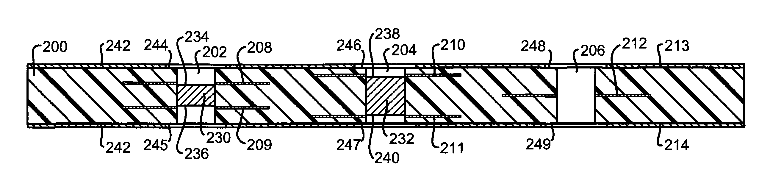 Method of forming a substrate having a plurality of insulator layers