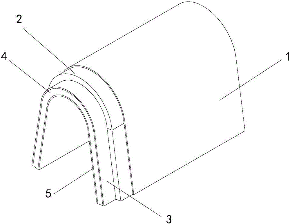 Inverted-U-shaped heat insulation board having bending characteristic and used for liquefied gas low-temperature storage tank