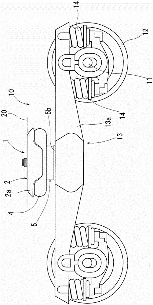 Air spring for vehicle and bogie using the air spring for vehicle