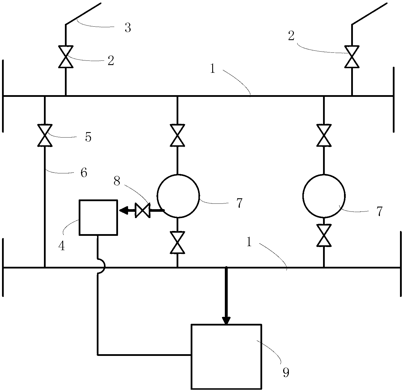 Method for online cleaning coke oven gas pipeline