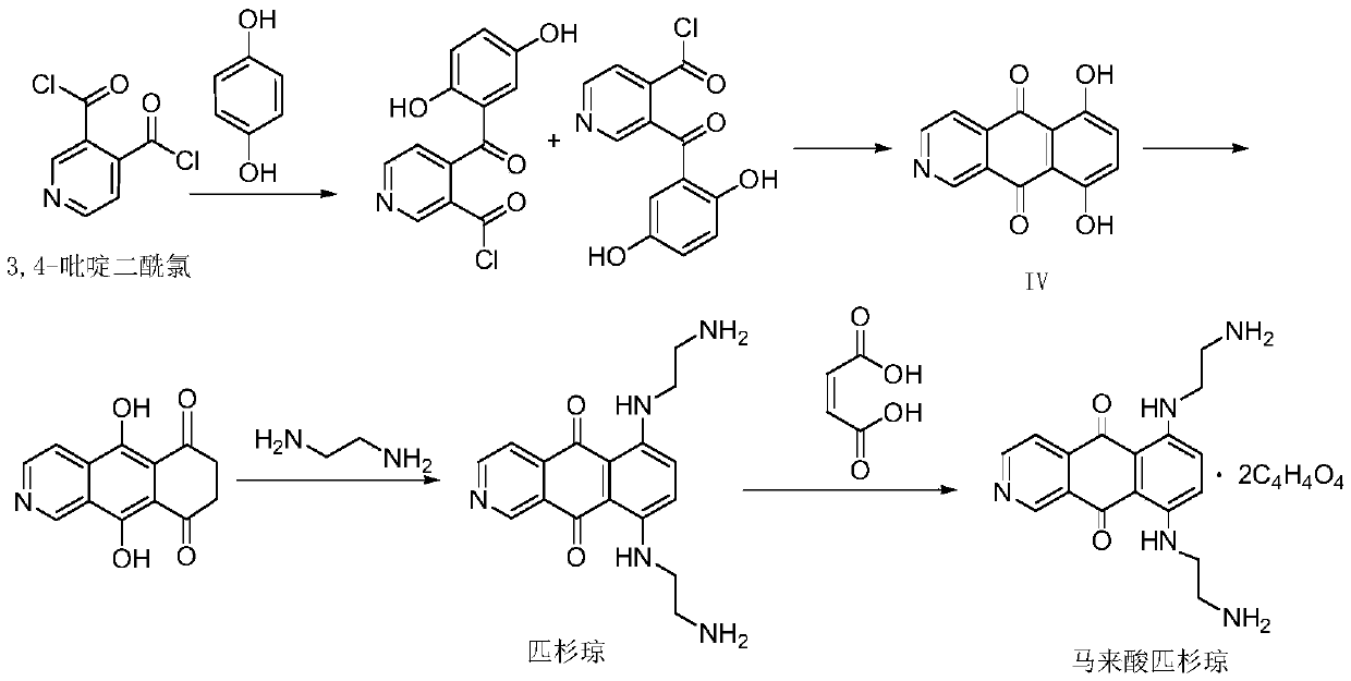 6,9-bis[(2-aminoethyl)amino]benzo[g]isoquinoline-5,10-dione dimaleate and its synthesis process