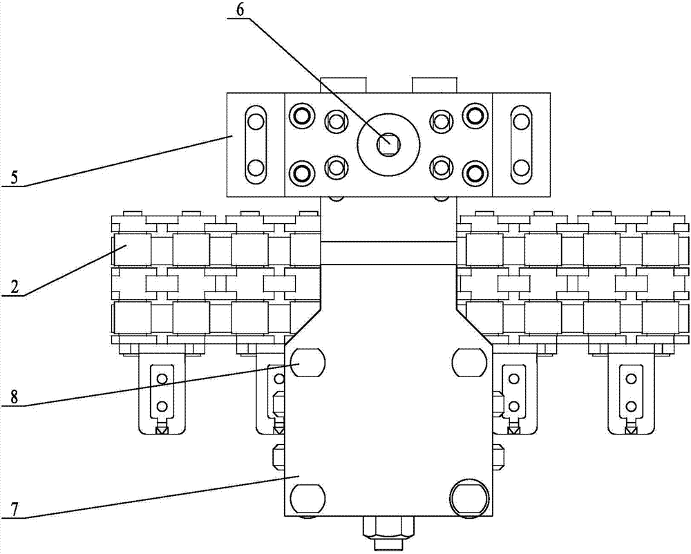Automobile ceiling automatic line plate nailing mechanism