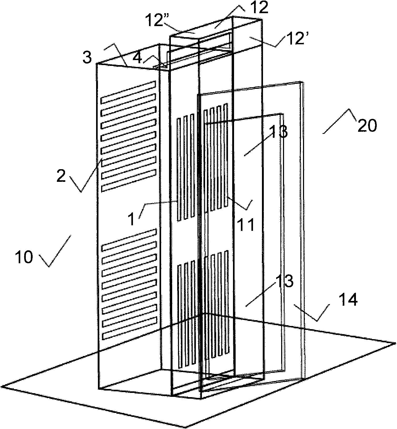 Heat removal device of communication electrical appliance
