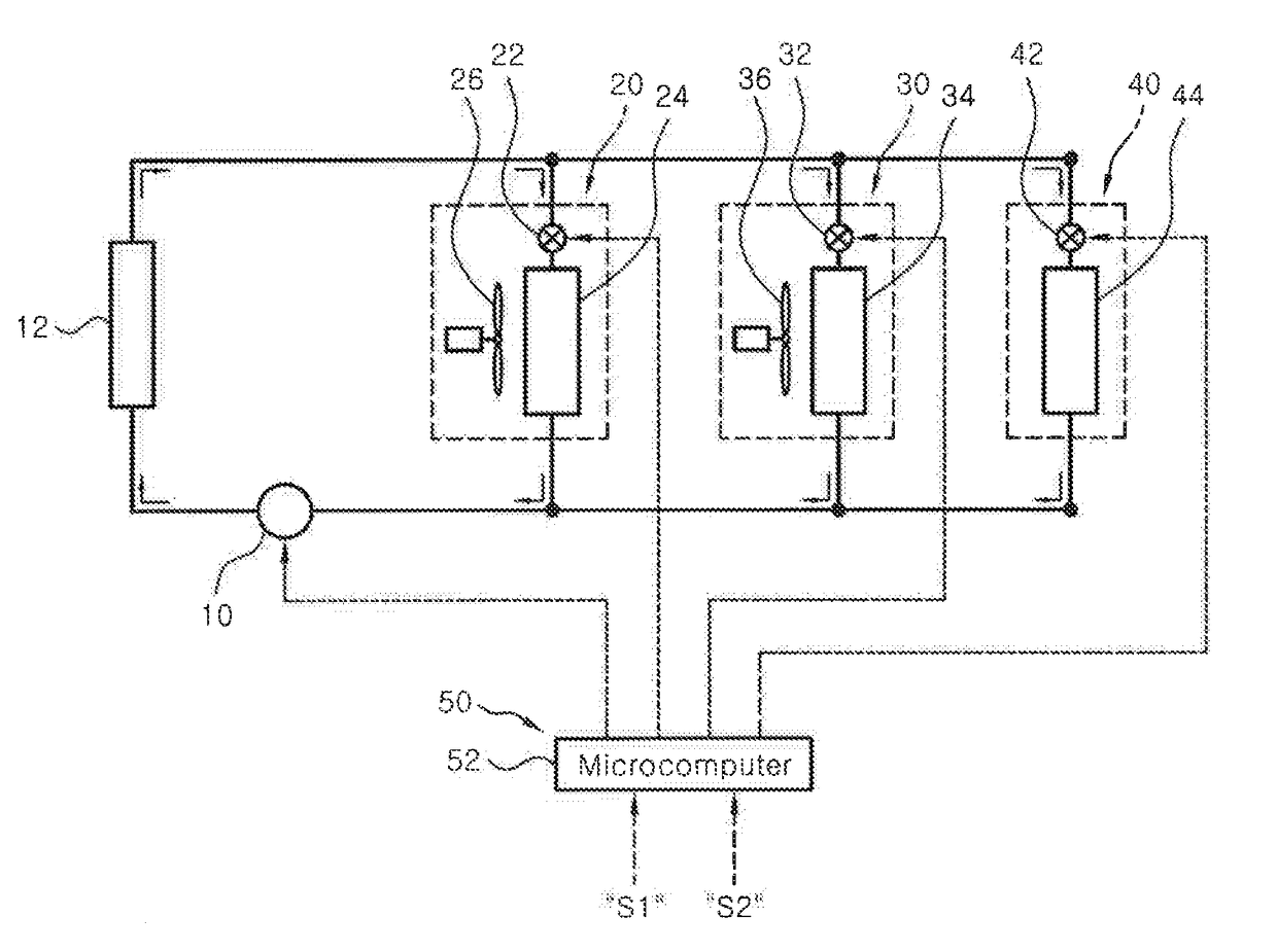 Air conditioning system for motor vehicles