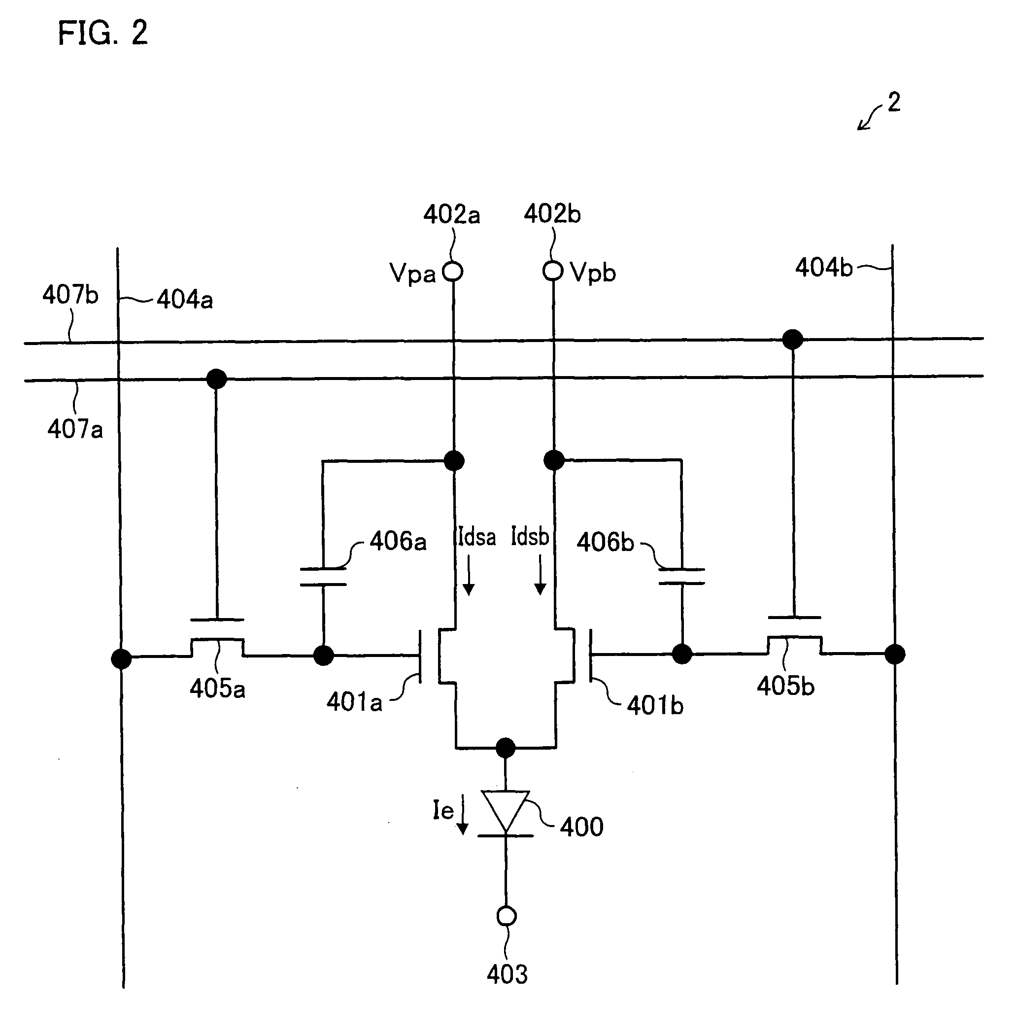 Pixel circuit including a first switching element section showing a saturation characteristic and a second switching element section showing a linear characteristic and display device including the pixel circuit