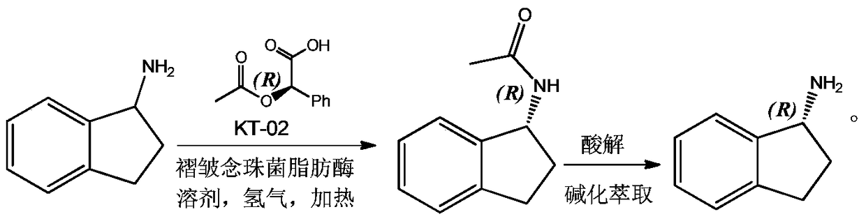 A kind of preparation method of r-1-aminoindane