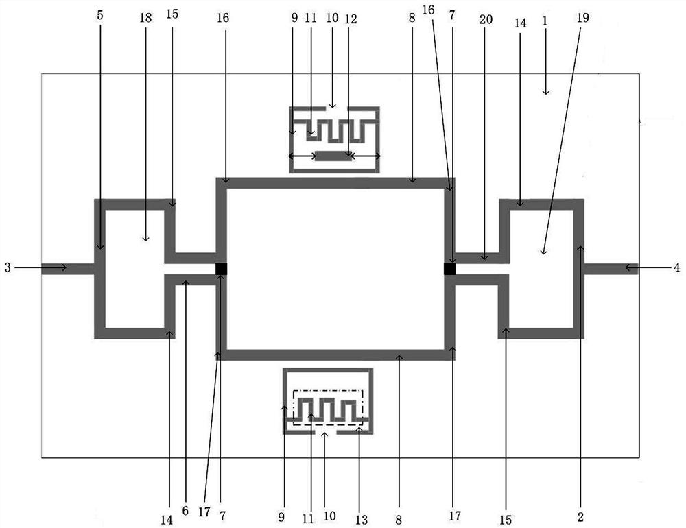 On-chip near-zero transmission type sensor based on aggregation effect and detection method