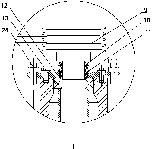 Internal entering slot-type mortar pump