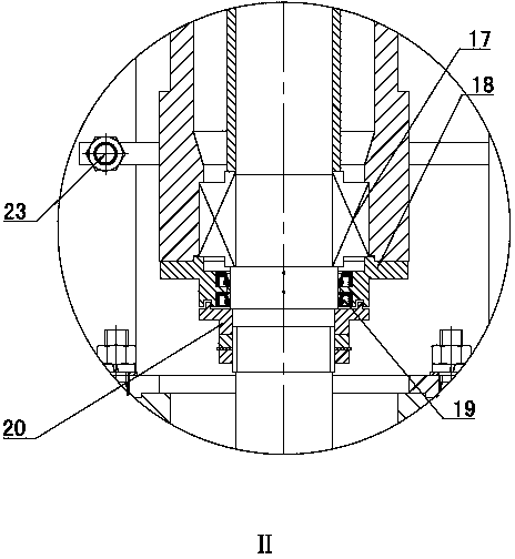 Internal entering slot-type mortar pump
