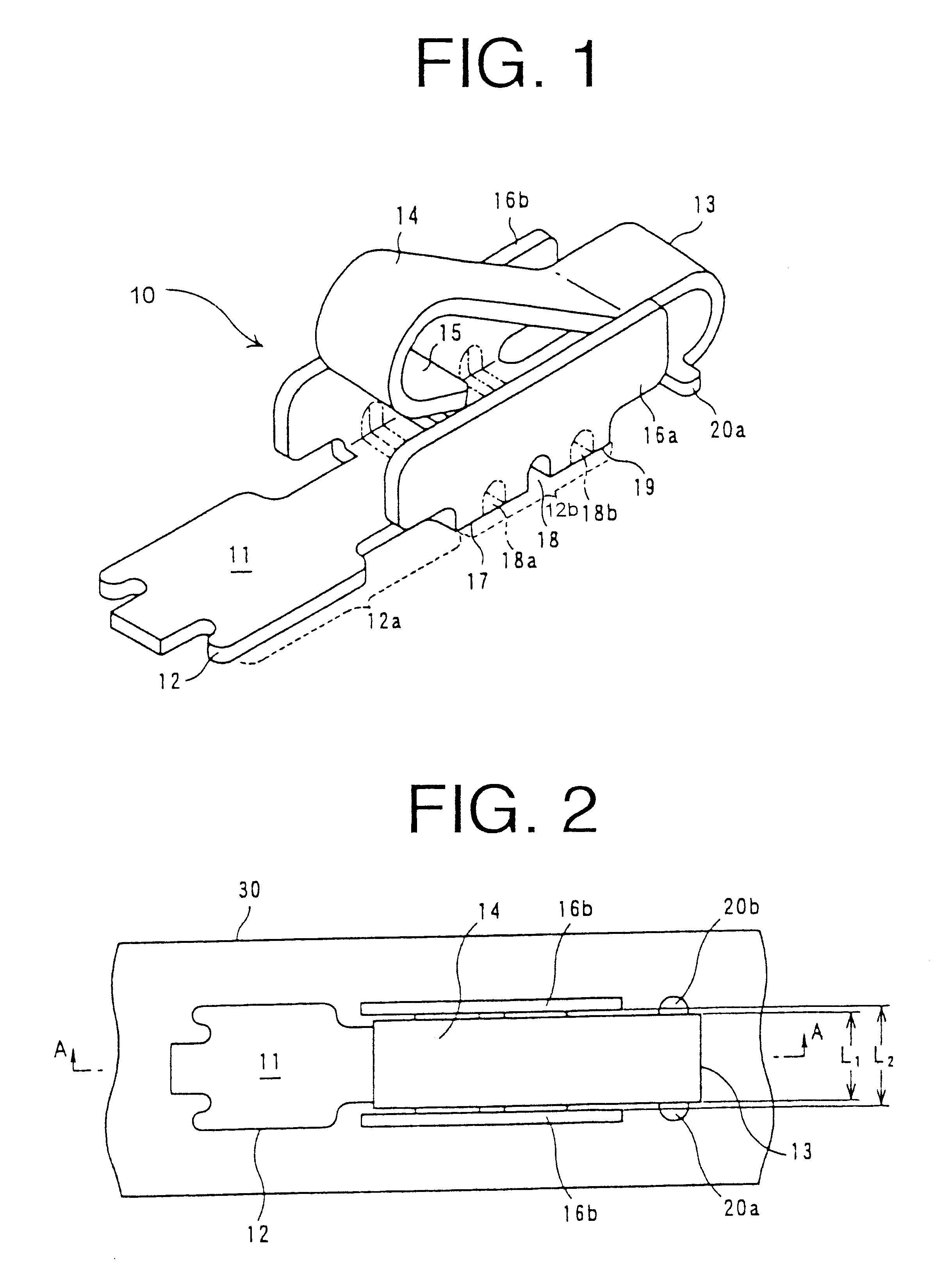 Connecting terminal and method of mounting the same onto a circuit board
