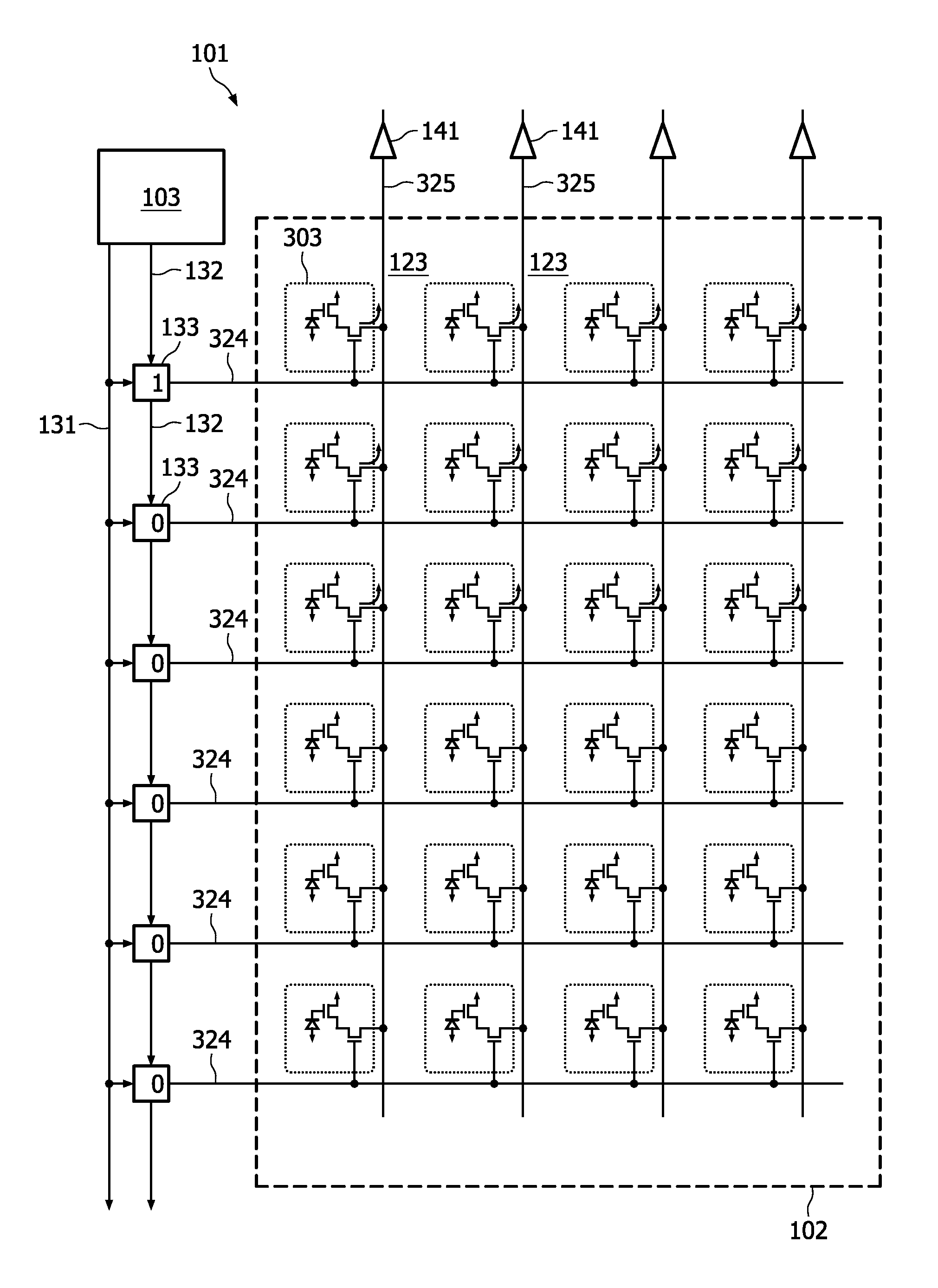 Suppression of direct detection events in X-ray detectors