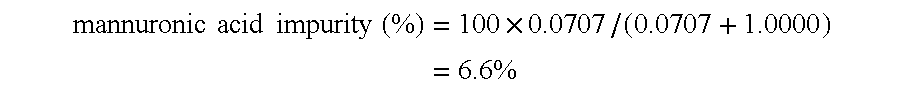 Process for the manufacture of polyguluronic acids