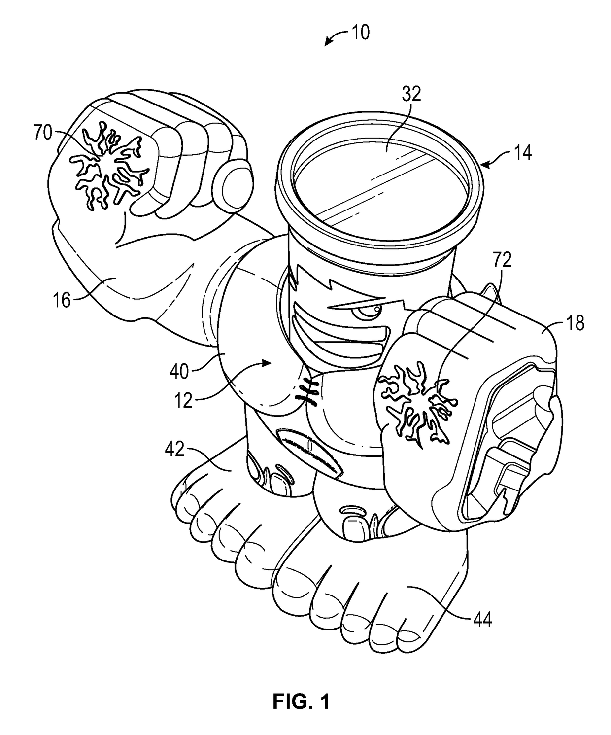 Play apparatus and methods featuring modeling compound can actuating toy items