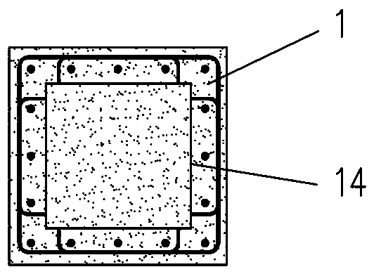 Exposed inverted steel bar grouting sleeve prefabricated concrete column and construction method thereof