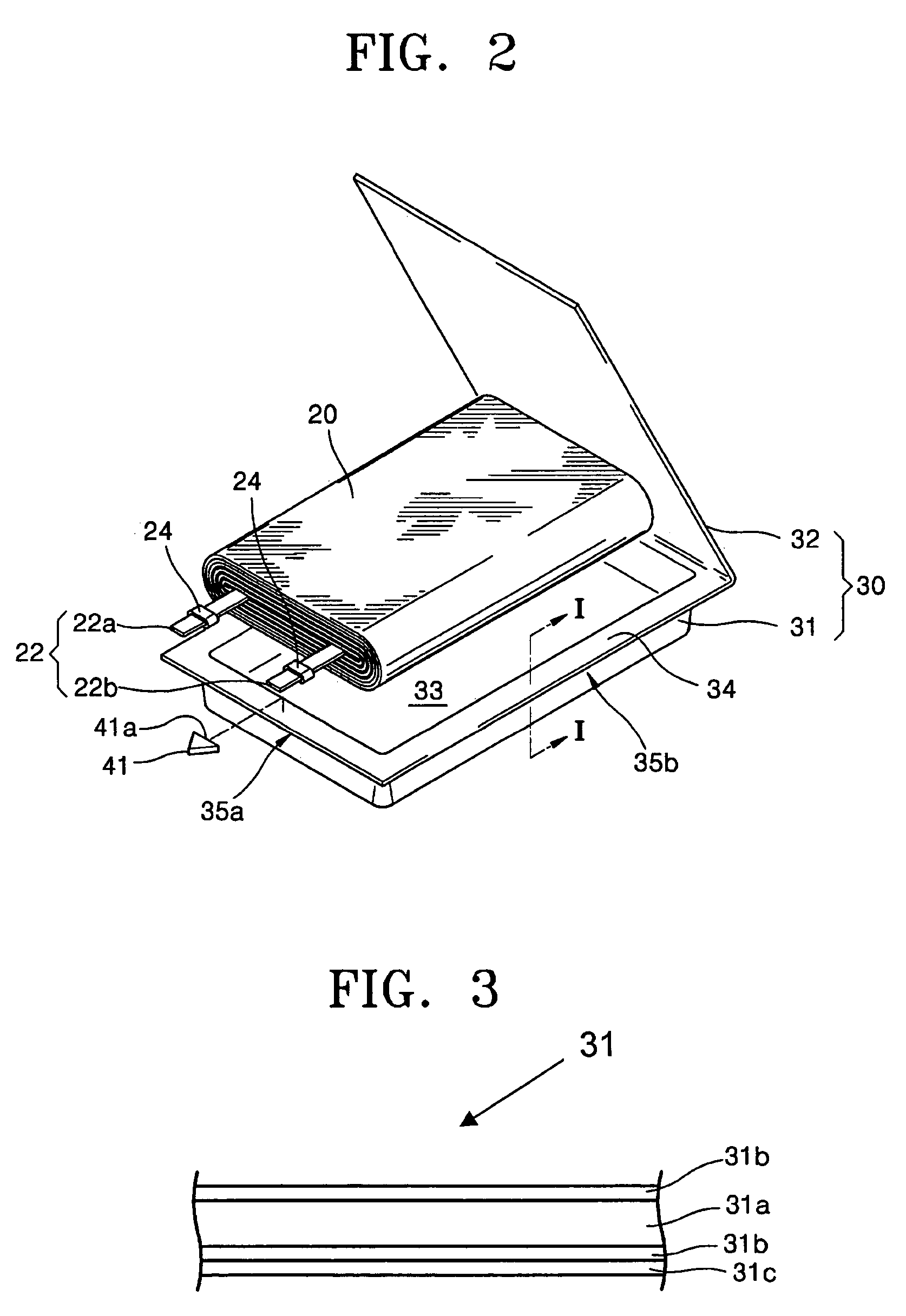 Pouch type secondary battery with safety vent