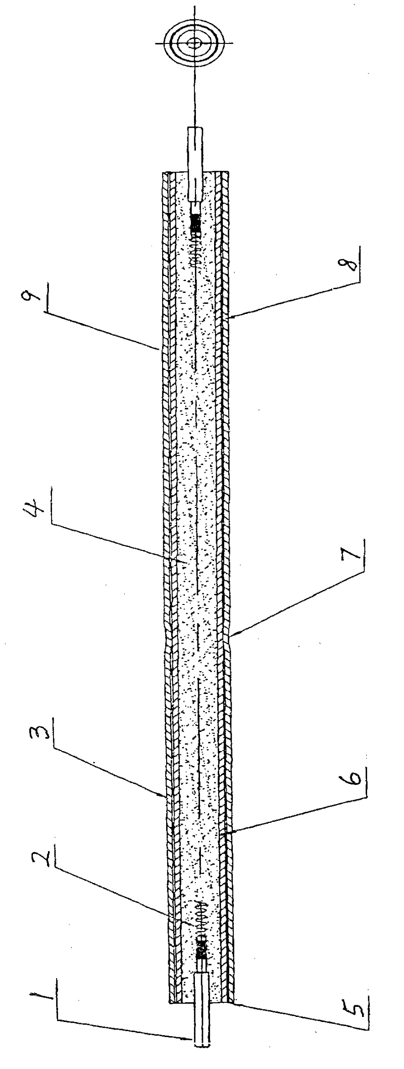 Self anti-scale corrosion-resisting electrical heated tube