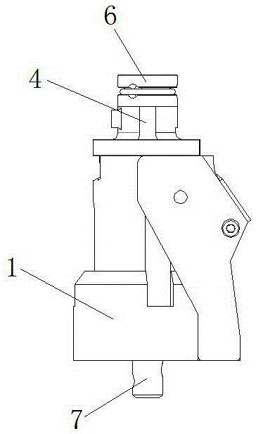 Pressing rivet feeding principle of full-automatic poking self-shooting riveting gun head