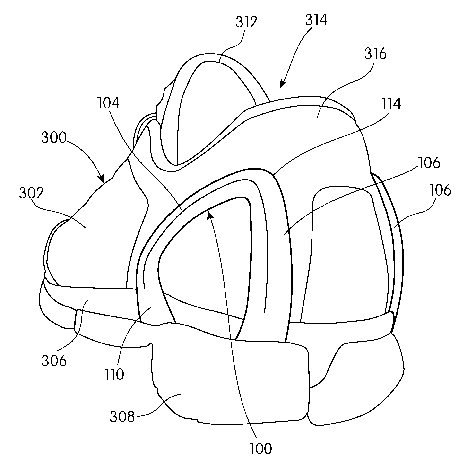 Footwear With Integrated Biased Heel Fit Device
