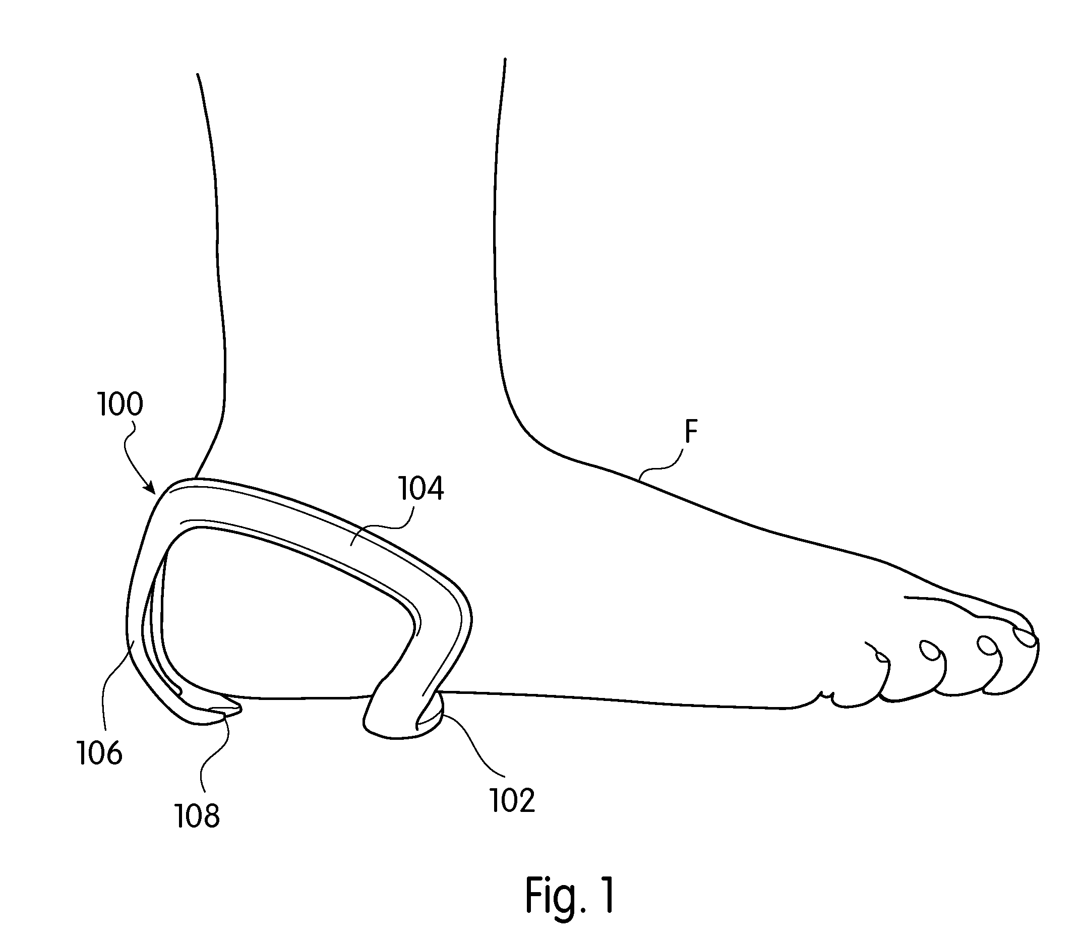 Footwear With Integrated Biased Heel Fit Device