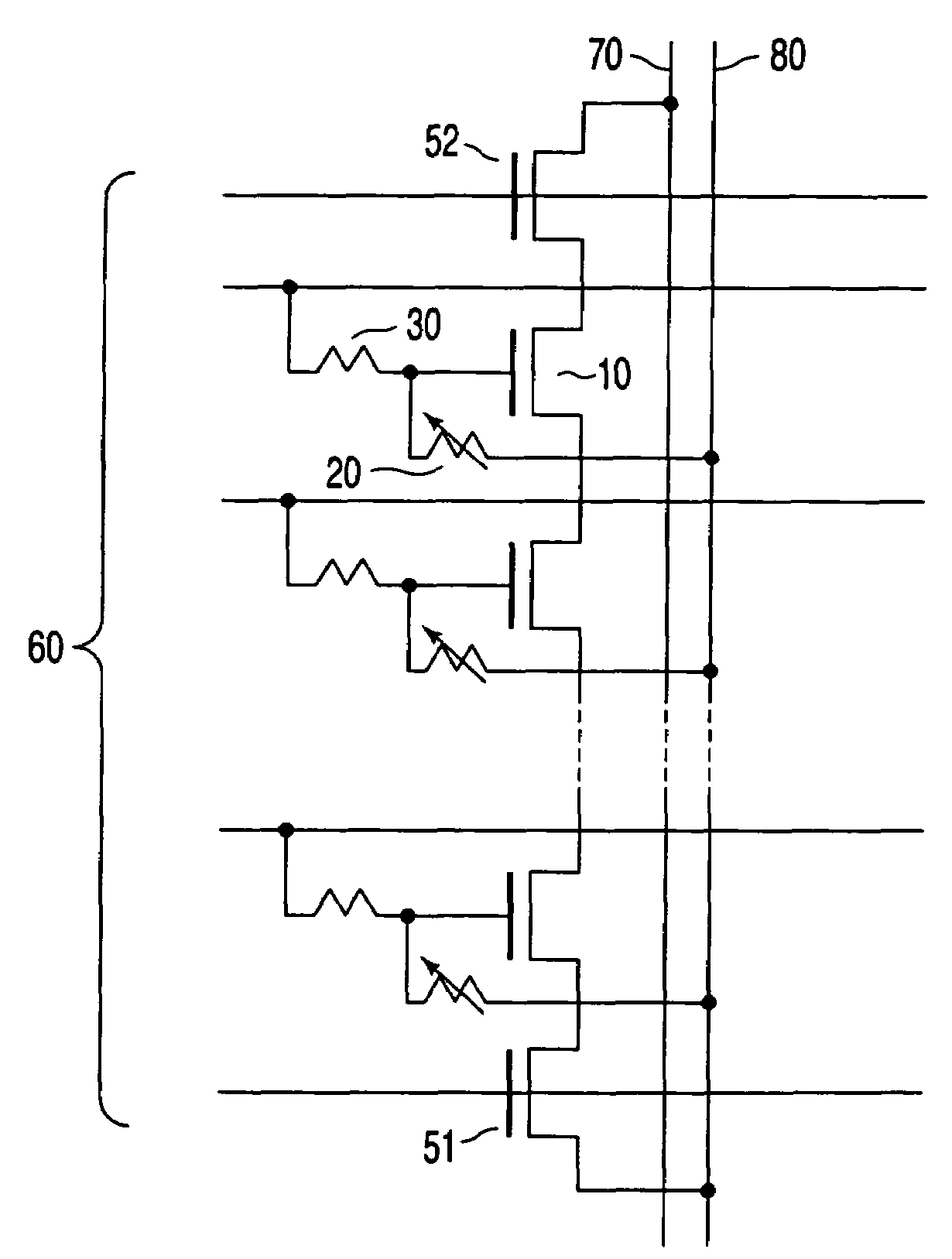 Semiconductor memory element and semiconductor memory device