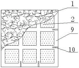 One-time forming grid eight-layer light weight wall