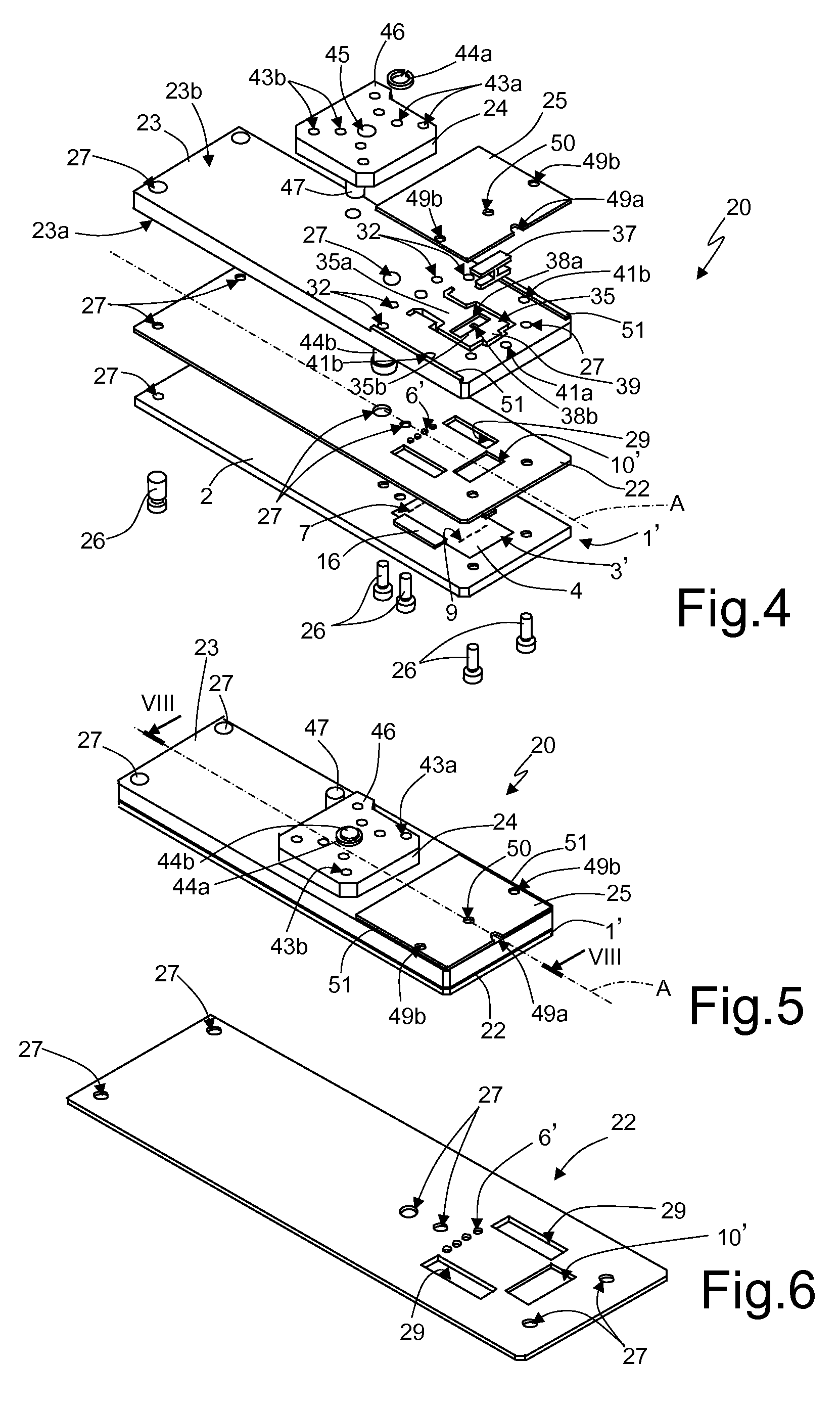 Assembly of a microfluidic device for analysis of biological material