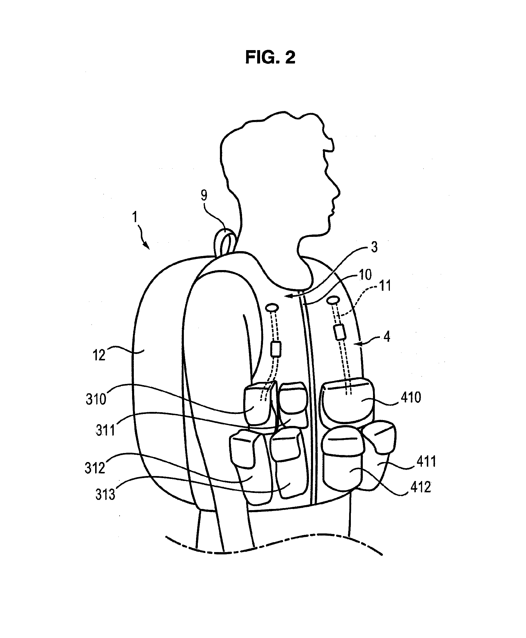 Garment for ballistic protection and carrying equipment