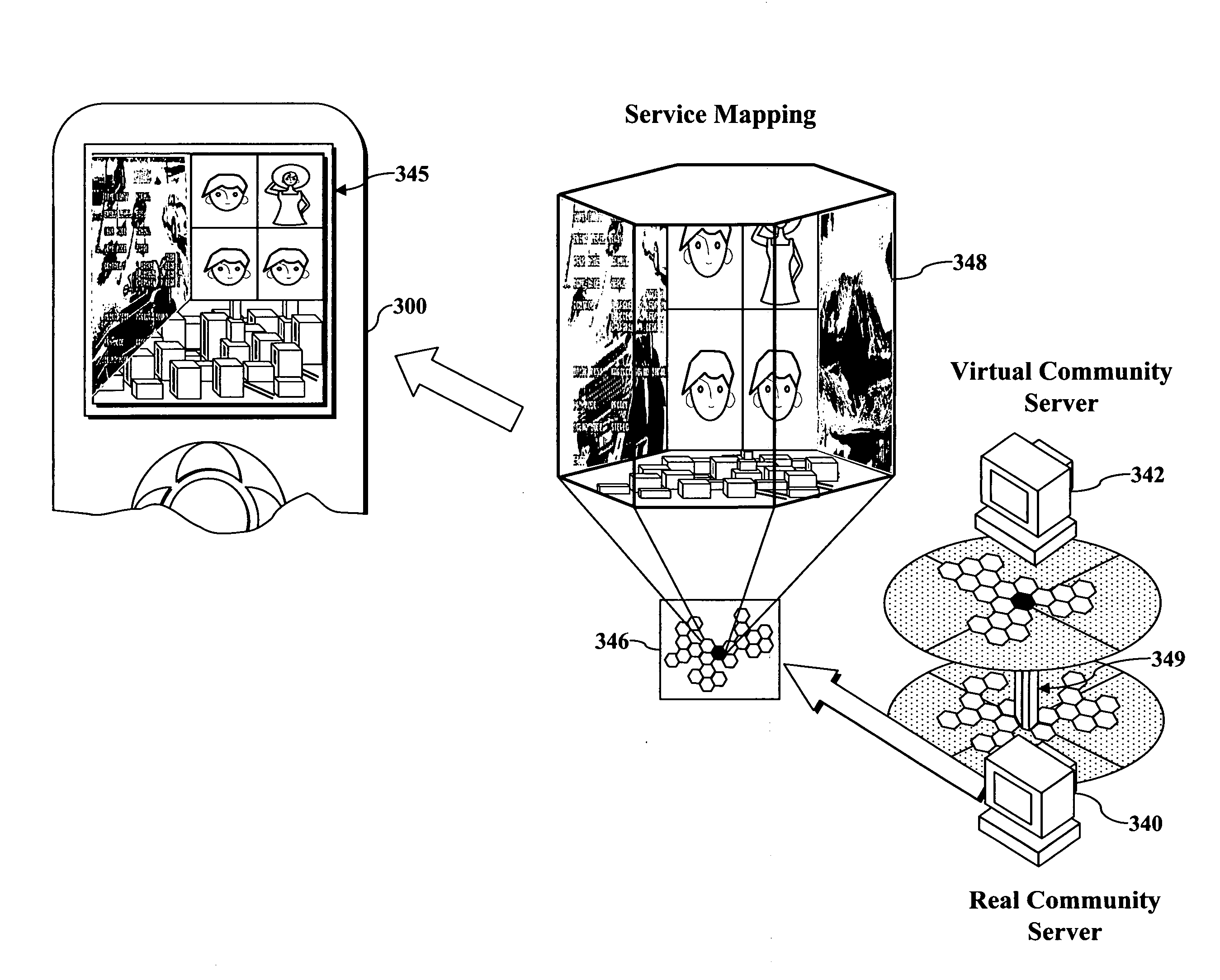 Three-dimensional graphical user interface