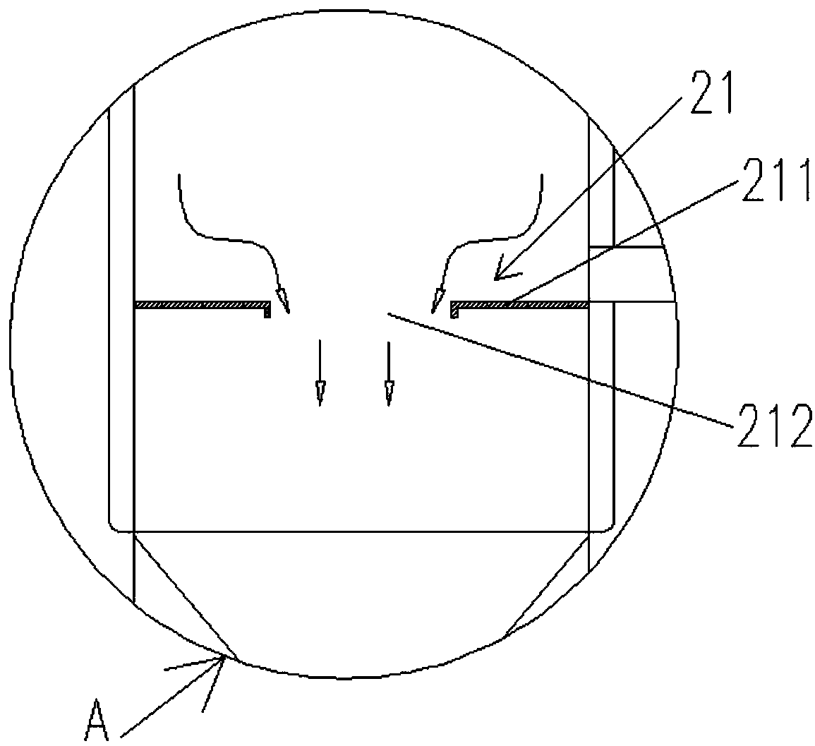 Outer circulating evaporator