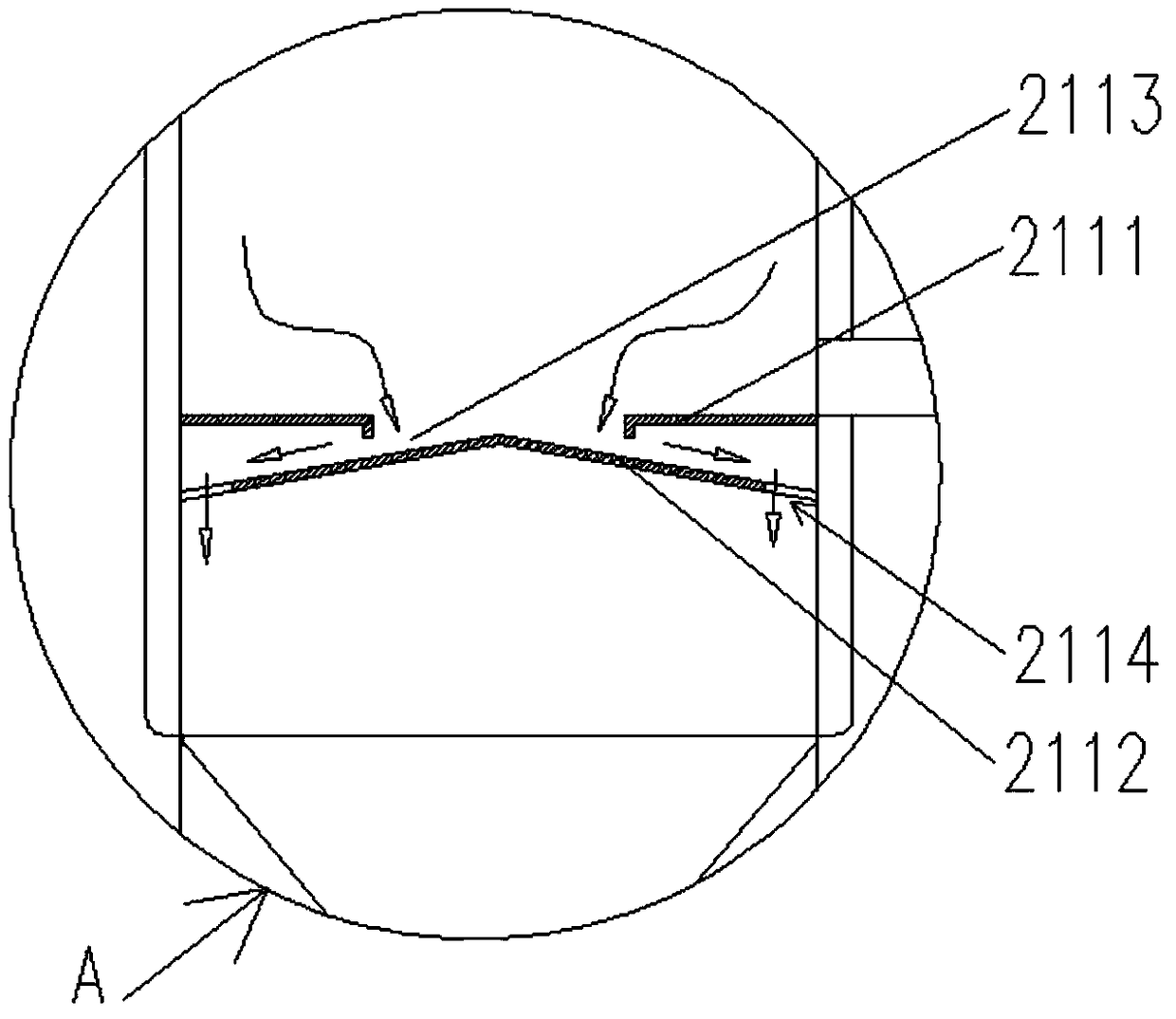 Outer circulating evaporator