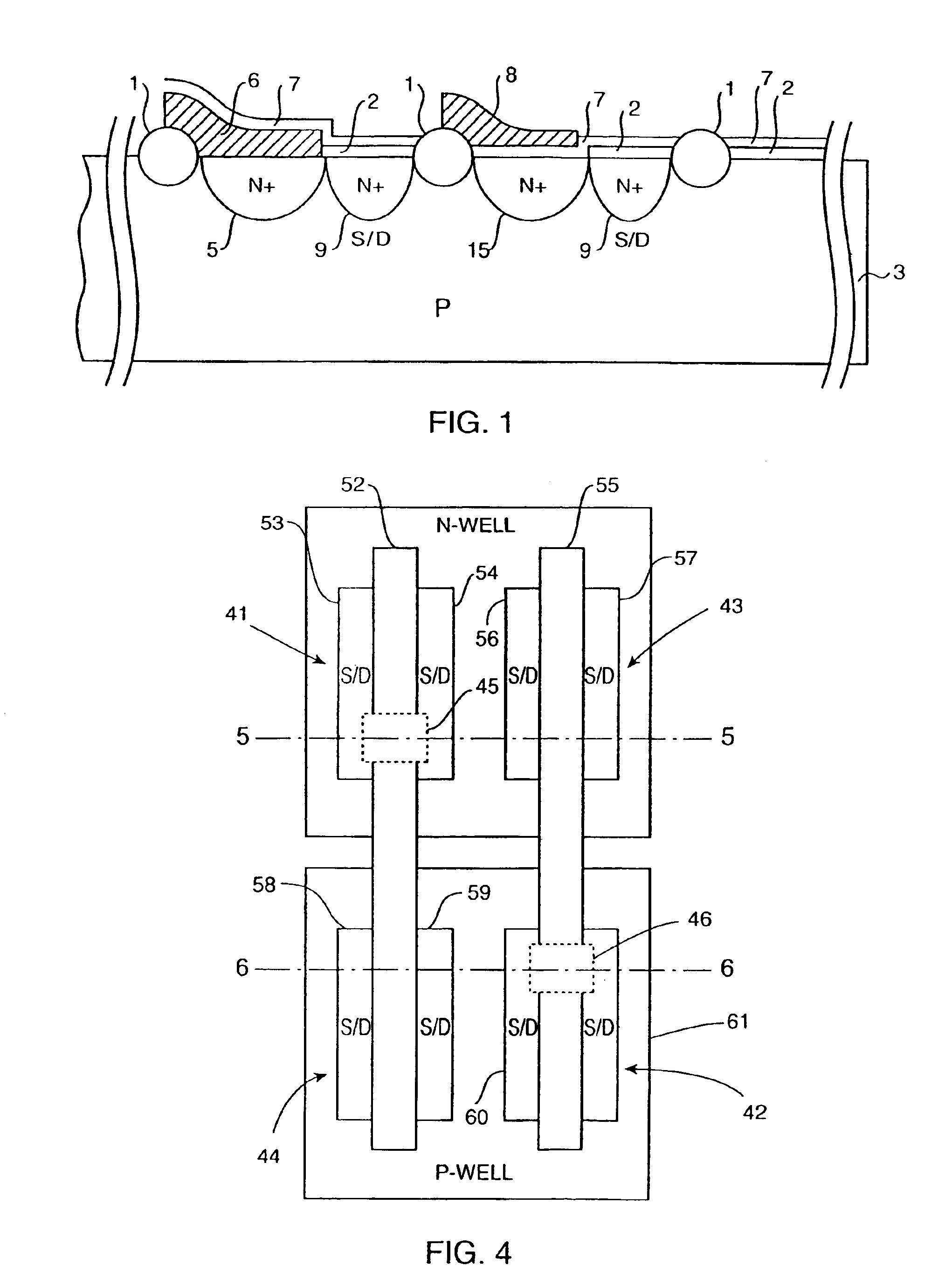 Permanently on transistor implemented using a double polysilicon layer CMOS process with buried contact