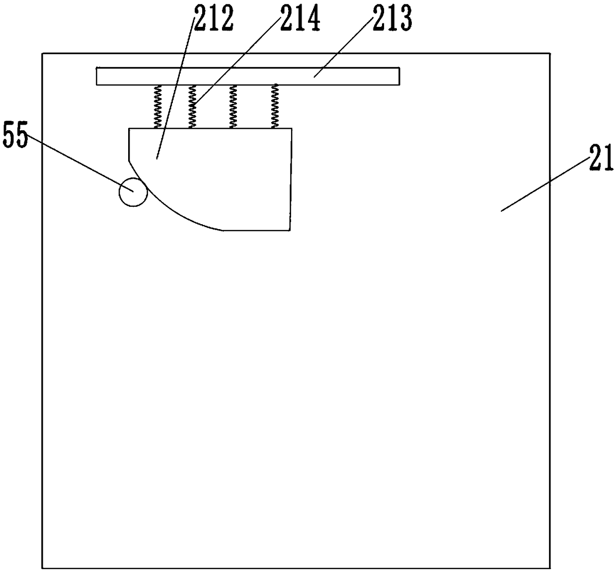 Refrigerating fluid distribution device