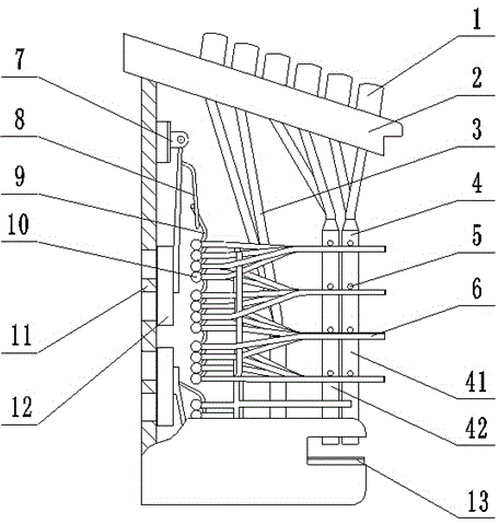 Integrated accordion Bass machine