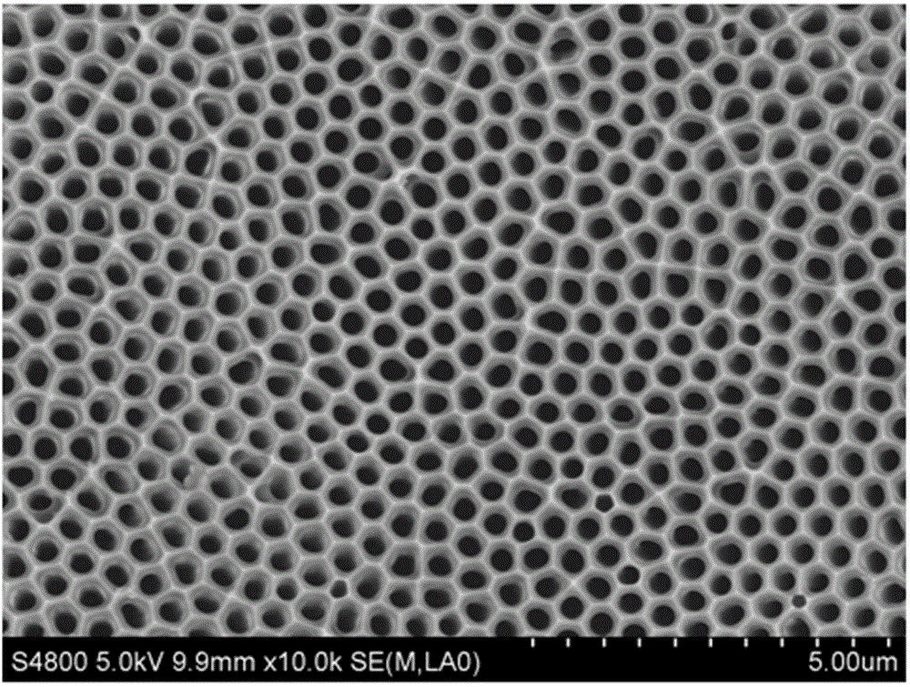 Method for preparing high depth-width ratio polymer nanorod array by sacrificing template