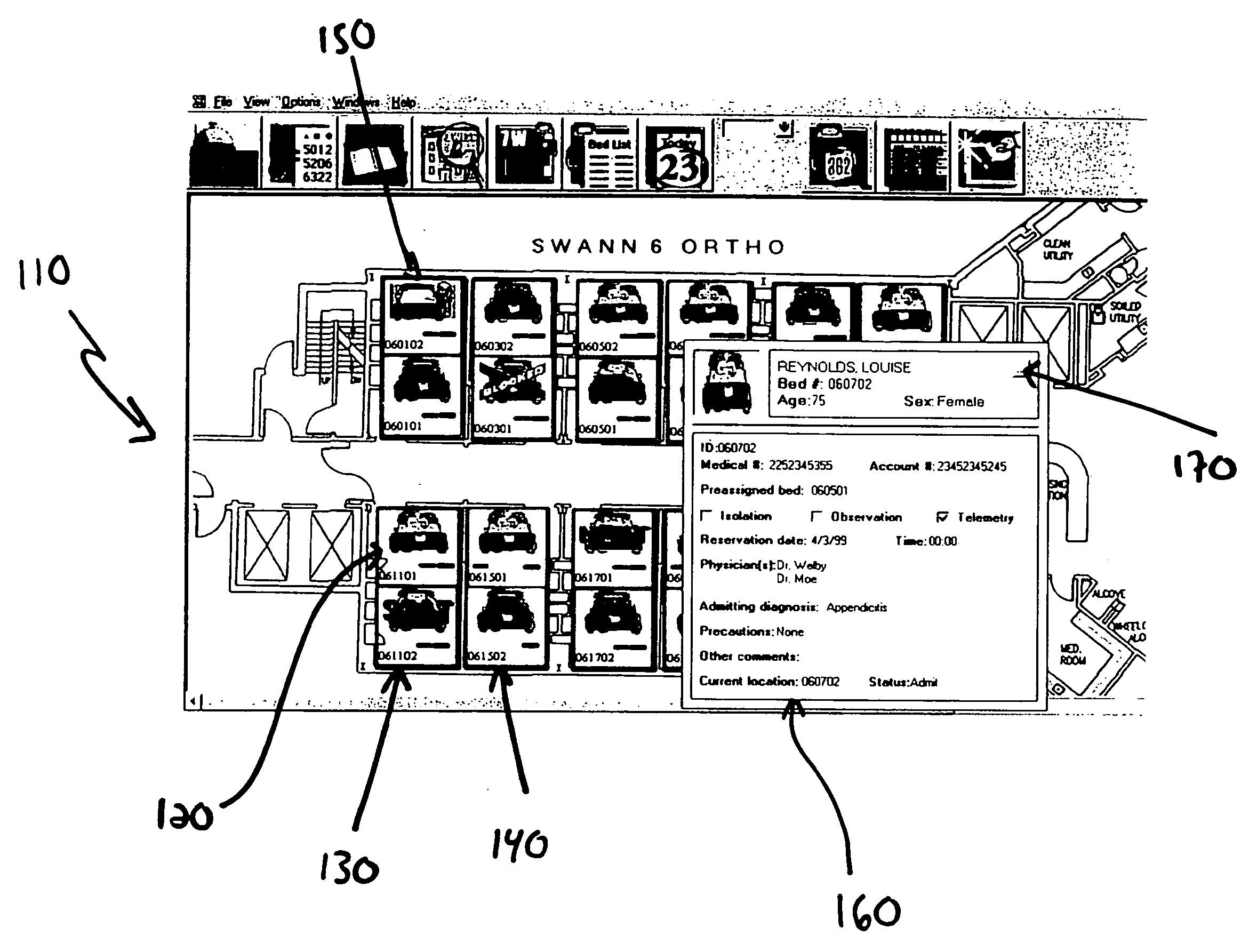 Visual display of room information