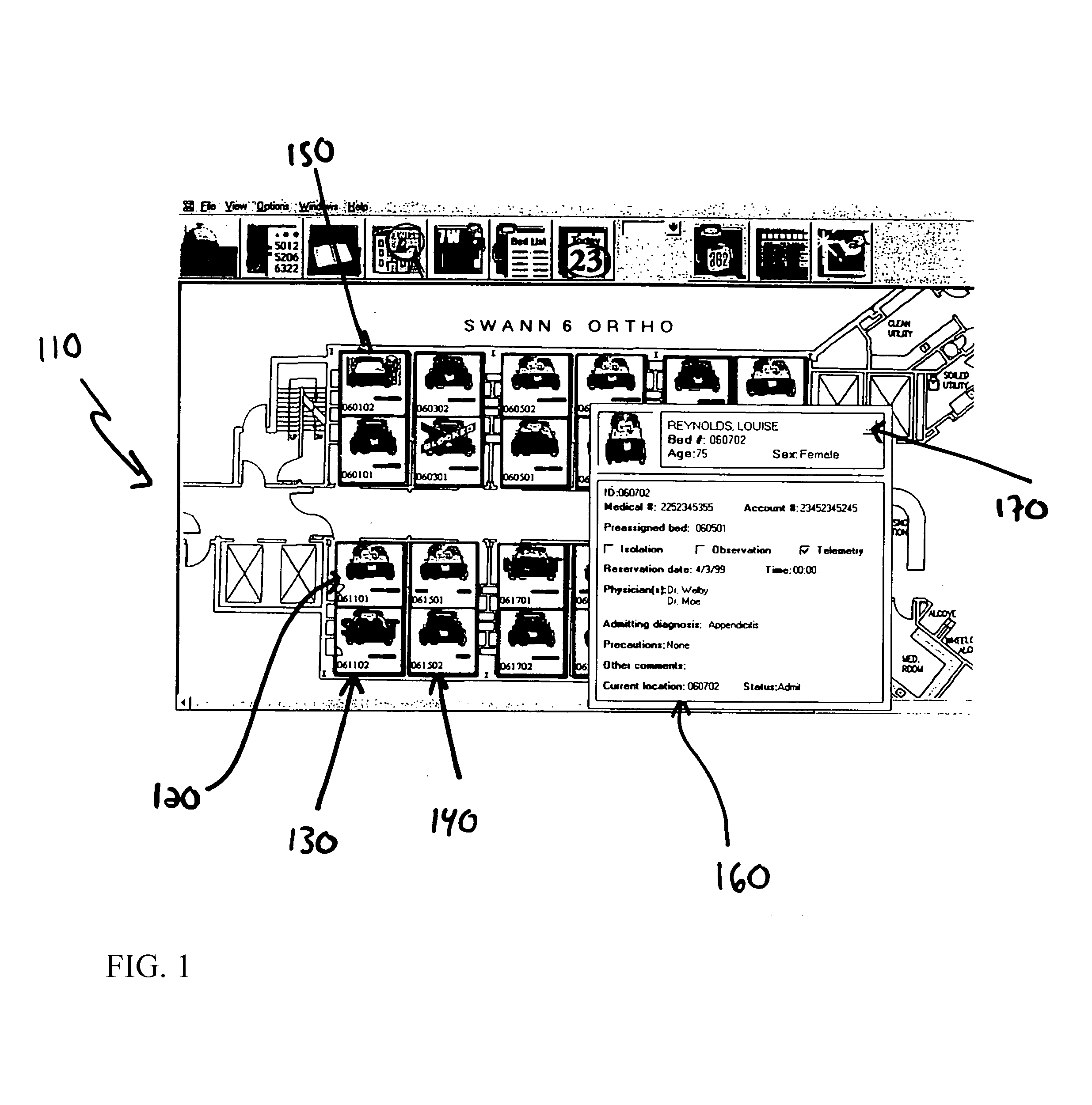 Visual display of room information