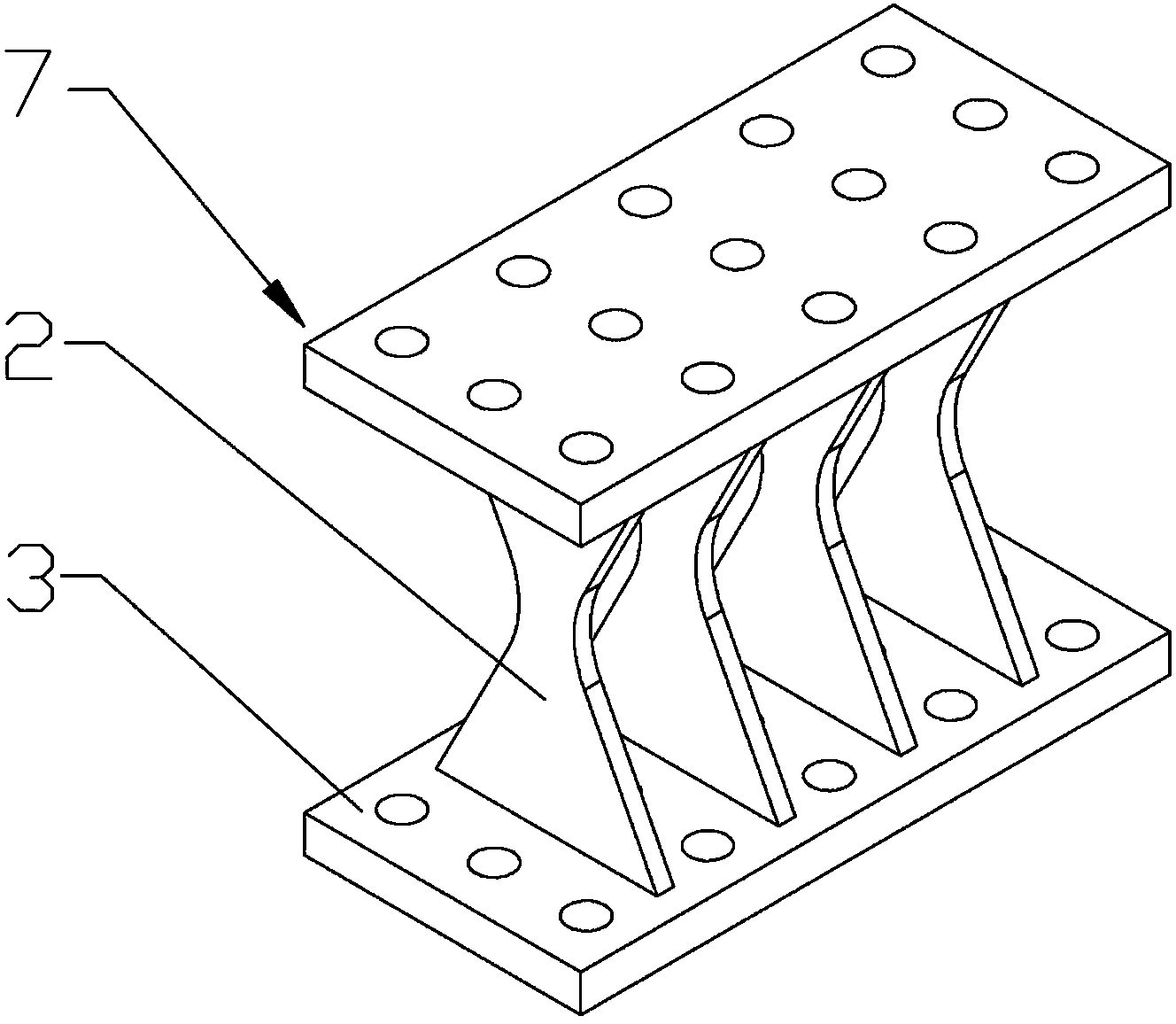 Shear yield and bending yield combined type staged soft steel damper